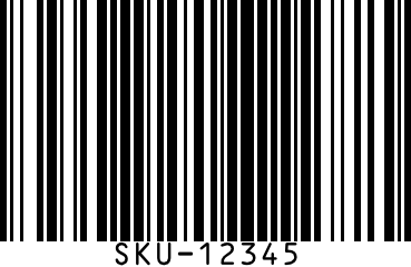 Barcode for SKU-12345